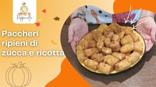 ANTIPASTI PACCHERI FRITTI CON RICOTTA SALAME E ZUCCA [upl. by Essila]