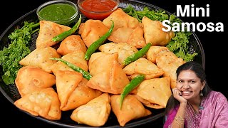 तीख़ा चटपटा मिनी समोसा  Spicy Mini Samosa Recipe  Samosa Recipe  Punjabi Samosa  Kabitaskitchen [upl. by Leahkim]