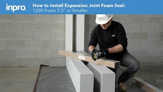 How to Install Expansion Joint Foam Seal 1200 Foam 55” or smaller [upl. by Oznol469]