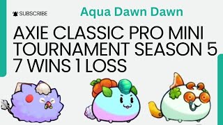 axie classic pro mini tournament front aqua with double god dawns [upl. by Gar]