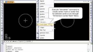 ZWCAD Tutorial dimcenter [upl. by Eet]