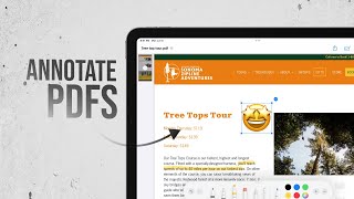 How to Annotate on PDF on iPad tutorial [upl. by Essirehc]