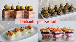 4 APERITIVOS y ENTRANTES para Navidad 20222023  Tapas Variadas y Muy Originales  DarixLAB [upl. by Sidnee]