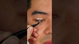 tutorial double eyelids shorts [upl. by Aretahs]