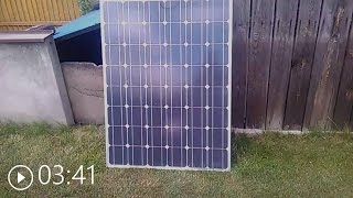 Solar panel 12v 180w photovoltaic cell Test mini solar power station [upl. by Colp341]