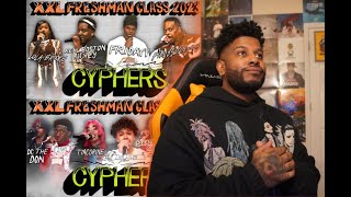 2023 XXL Freshman CypherFreestyles amp ABCs REACTIONREVIEW [upl. by Neufer]