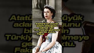 Kraliçe II Elizabeth  ATATÜRK elizabeth atatürk edit keşfet fyp shortsviral shortsyoutube [upl. by Yenattirb625]