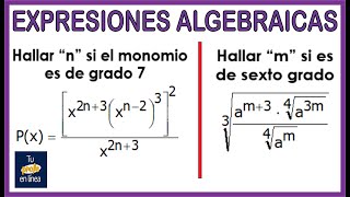 🚩EXPRESIONES ALGEBRAICAS 02 Hallar la variable [upl. by Bren]