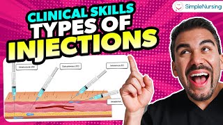 Complete Guide to Injection Types  Clinical Skill Review for Nursing Students [upl. by Aisatna]