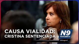 CAUSA VIALIDAD CRISTINA SENTENCIADA  NOTICIERO 9 [upl. by Anayk]