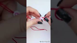 Aprende a hacer PULSERA de HILO ROJO fácil ⭕ [upl. by Pickett]