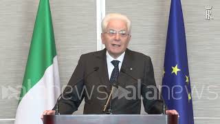 Mattarella quotRicevuto assicurazioni su rimozioni ostacoli Cinaquot [upl. by Eyllek]