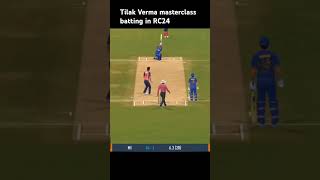 Tilak Varma masterclass batting ❤️ in RC24 RC24 Mi [upl. by Ielarol]