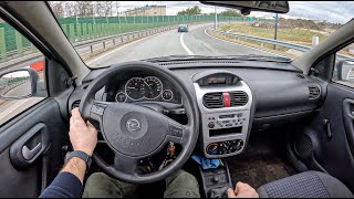 2003 Opel Corsa C 17 DTI 75HP  POV Test Drive 1079 Joe Black [upl. by Reuven362]