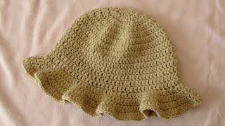 How to crochet a simple womens sun hat  summer hat for beginners [upl. by Danna]