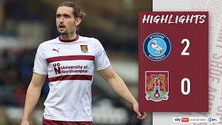 HIGHLIGHTS Wycombe Wanderers 2 Northampton Town 0 [upl. by Anoyi193]