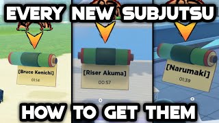 How To Get EVERY New Subjutsu In Shindo Life [upl. by Aknayirp370]