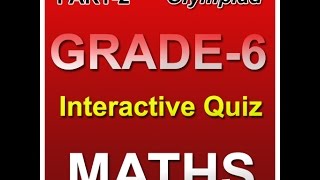 Math Olympiad Grade 6 Interactive Quiz [upl. by Anahcar]