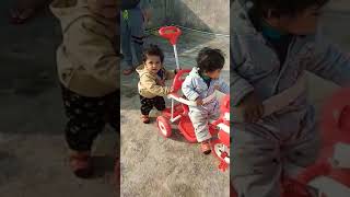 Cyclingcutebaby vehiclesong vahan roadsafetyyoutubeshorts [upl. by Rusert629]