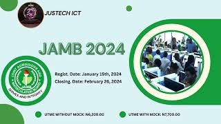 JAMB 2024 REGISTRATION DATE AND FEES [upl. by Leirvag]