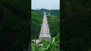 Beautiful View  Bullet Train Whoosh shorts train railways indonesianrailways keretaapi kcic [upl. by Eardnoed]