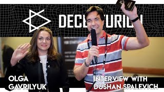 Decenturion  Olga Gavrilyuk Interview With Dushan Spalevich for ICO TV VIDEO [upl. by Langston]