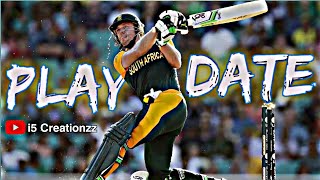 Ab de Villiers ft Play Date  A Tribute to Ab de Villiers  A Journey of Mr 360 Ab De Villiers 👽🔥❤ [upl. by Esbenshade435]