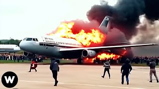 Tragic Moments Shocking Plane Crash Caught On Camera Filmed Seconds Before Disaster [upl. by Enala]