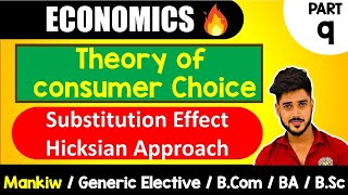 Substitution Effect Hicksian Approach  Ch21  Theory of Consumer Choice  Mankiw  BA Bcom GE [upl. by Hctud658]