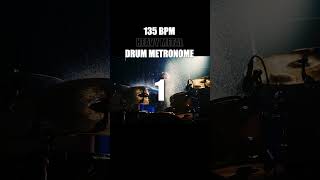 HEAVY METAL  Drum Metronome Loop  135 BPM [upl. by Howland]