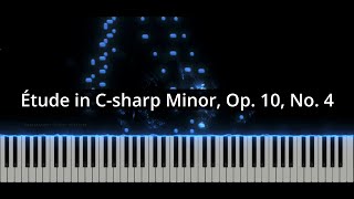 Chopin  Etude in Csharp Minor Op 10 No 4  NVKpiano [upl. by Nibla710]