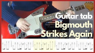 The Smiths  Bigmouth Strikes Again Guitar tabs [upl. by Dowski164]