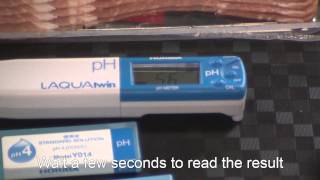 HORIBA B712 pH meter  Food testing [upl. by Ahearn625]