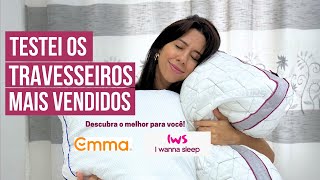 Travesseiros mais vendidos mas qual seria a melhor compra pra você Emma ou I Wanna Sleep [upl. by Primo]