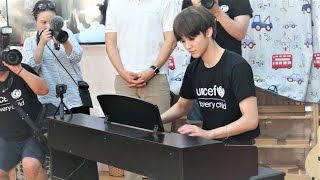 181029 NCT Jaemin playing piano in Vietnam  River flows in you [upl. by Tildi]