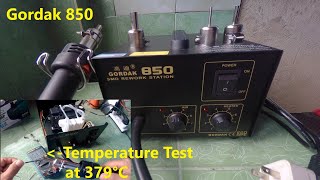 Gordak 850 Cheap Smd Rework Hot Air Soldering Station  Unboxing and Testing [upl. by Kitty650]