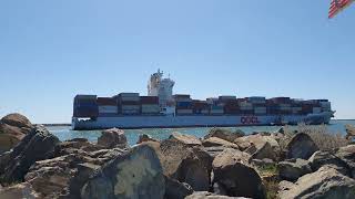 OOCL TEXAS arrives at Outer Harbor Adelaide [upl. by Nayve]