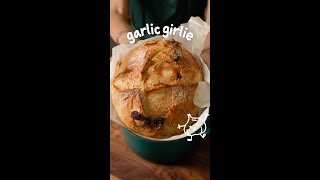 50 Garlic Clove Dutch Oven Bread [upl. by Ayotas]