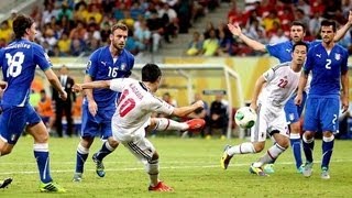 日本対イタリアの試合が世界で話題に コンフェデレーションズカップ Japan vs Italy [upl. by Adyan672]