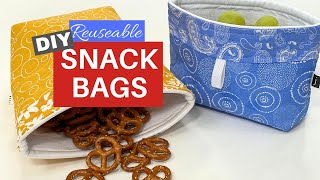 HOW TO MAKE YOUR OWN SNACK BAGS [upl. by Ahseryt]