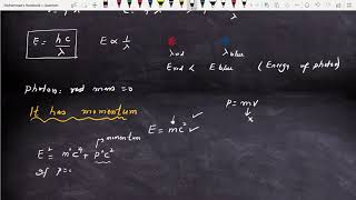 Quantum Physics lecture 1  photon energy momentum and photo electric effect [upl. by Oelak728]