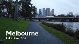 4k City Bike Ride in Melbourne Test ride  Victoria  Australia [upl. by Asilak]