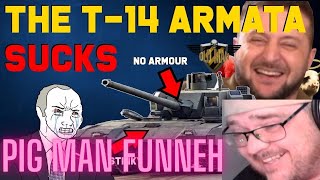 The T14 Armata tank sucks by Lazerpig  Livestream Reaction [upl. by Nallac]