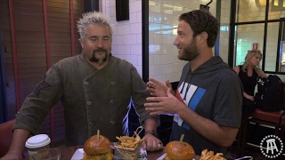 Barstool Pizza Review  Regina Pizzeria Foxwoods With Special Guest Guy Fieri Bonus Burgerthots [upl. by Euqinemod]