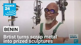 Amid export ban Benin artist turns scrap metal into prized sculptures • FRANCE 24 English [upl. by Mas]