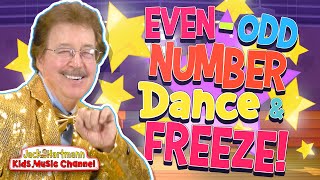 EvenOdd Number DANCE and FREEZE Jack Hartmann [upl. by Hakeber]