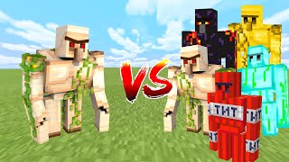 IRON GOLEM vs ALL GOLEM in Minecraft Mob Battle [upl. by Younger913]