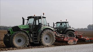 Big harrowing 2017  2 Deutz  7250 TTV Warrior amp TTV 630  LISSIGNOLI [upl. by Artie]