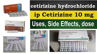 cetirizine hydrochloride tablets ip 10mg in hindi  cetirizine tablet  zyrtec  uses Side Effects [upl. by Harv]