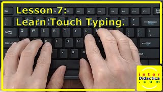 Lesson 7 Learn Touch Typing Typing Course [upl. by Cathrine]